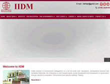 Tablet Screenshot of iidmindia.com